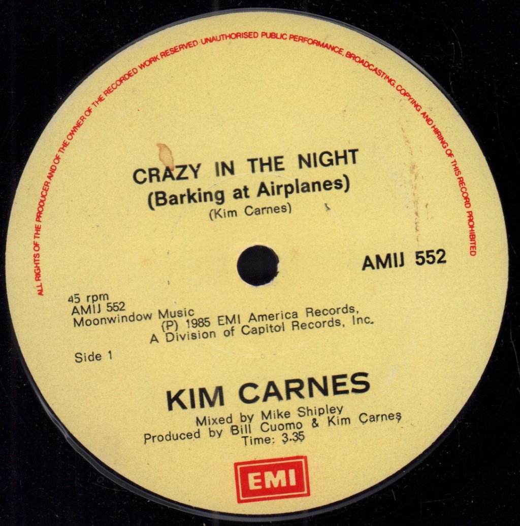 Kim Carnes - Crazy In The Night - 7 Inch