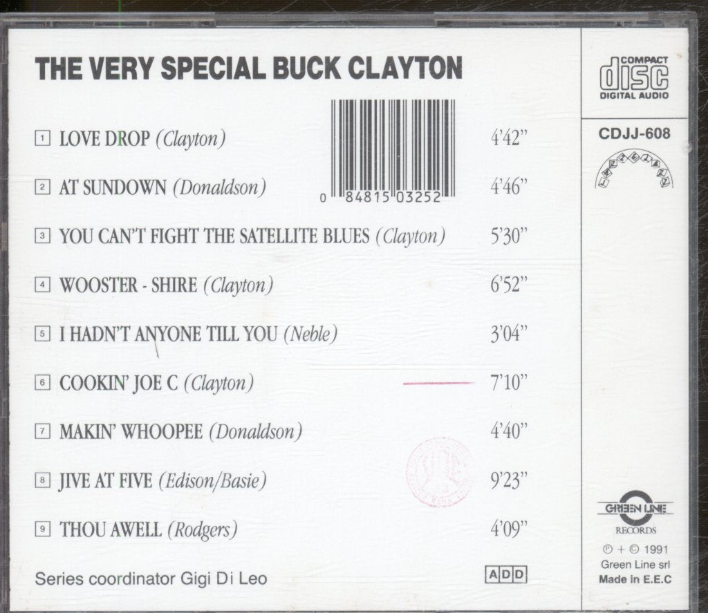 Buck Clayton - Very Special Buck Clayton - Cd