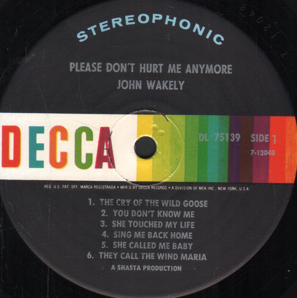 John Wakely - Please Don't Hurt Me Anymore - Lp