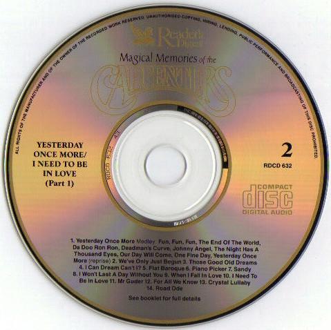 Carpenters - Magical Memories Of The Carpenters - Cd Set