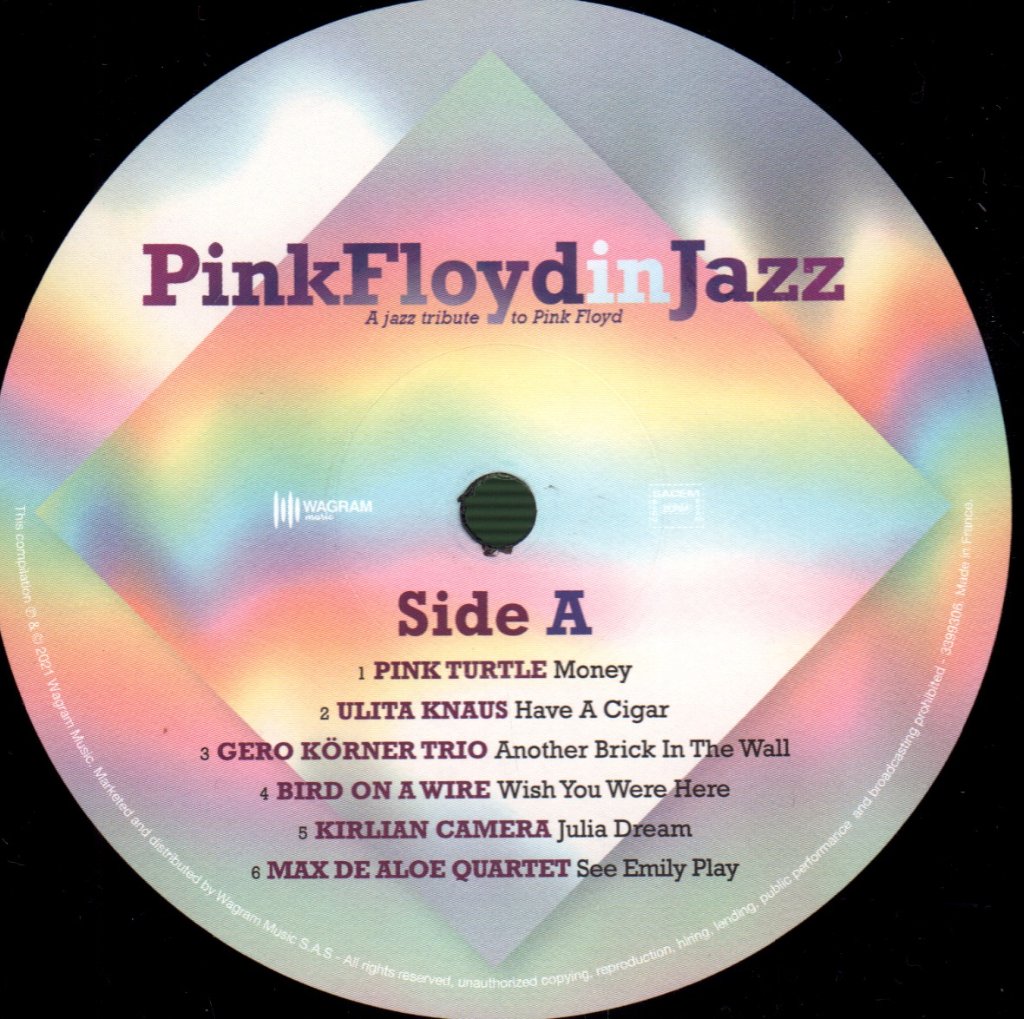 Various Artists - Pink Floyd In Jazz: A Jazz Tribute To Pink Floyd - Lp