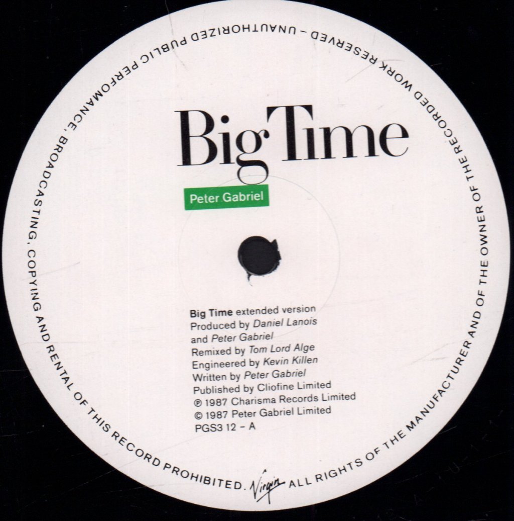 Peter Gabriel - Big Time - 12 Inch