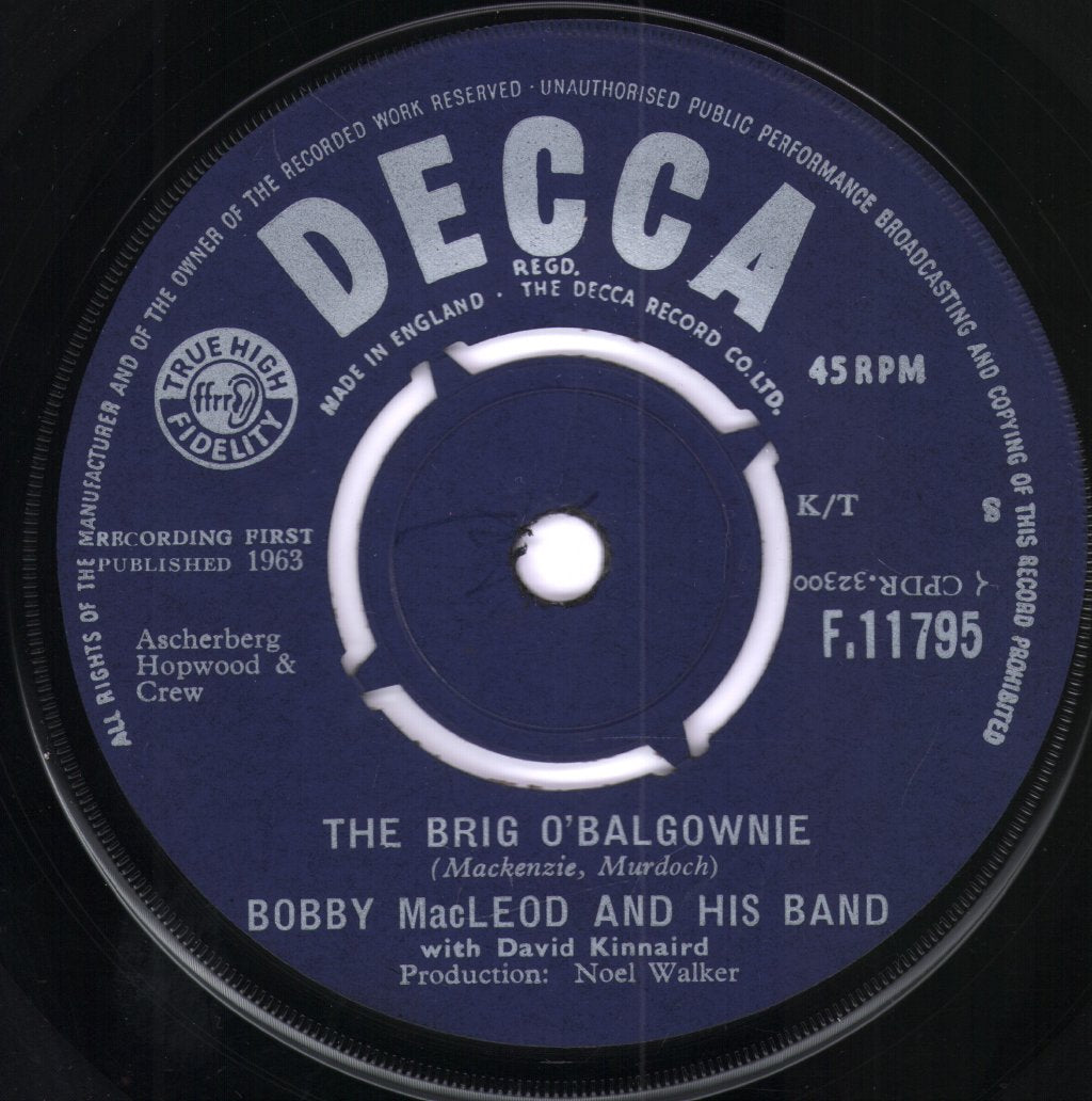 Bobby MacLeod And His Band - Crooked Bawbee - 7 Inch