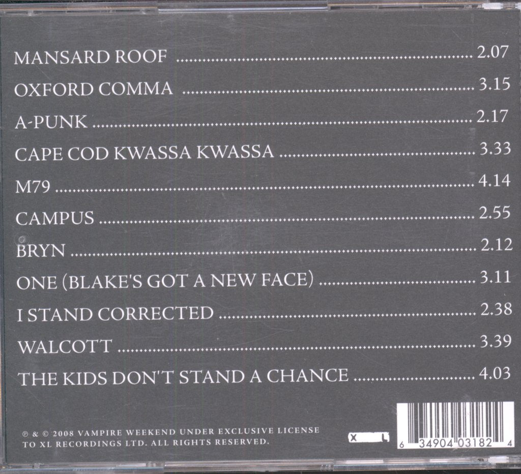 Vampire Weekend - Vampire Weekend - Cd