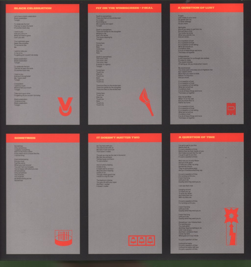 Depeche Mode - Black Celebration - Lp