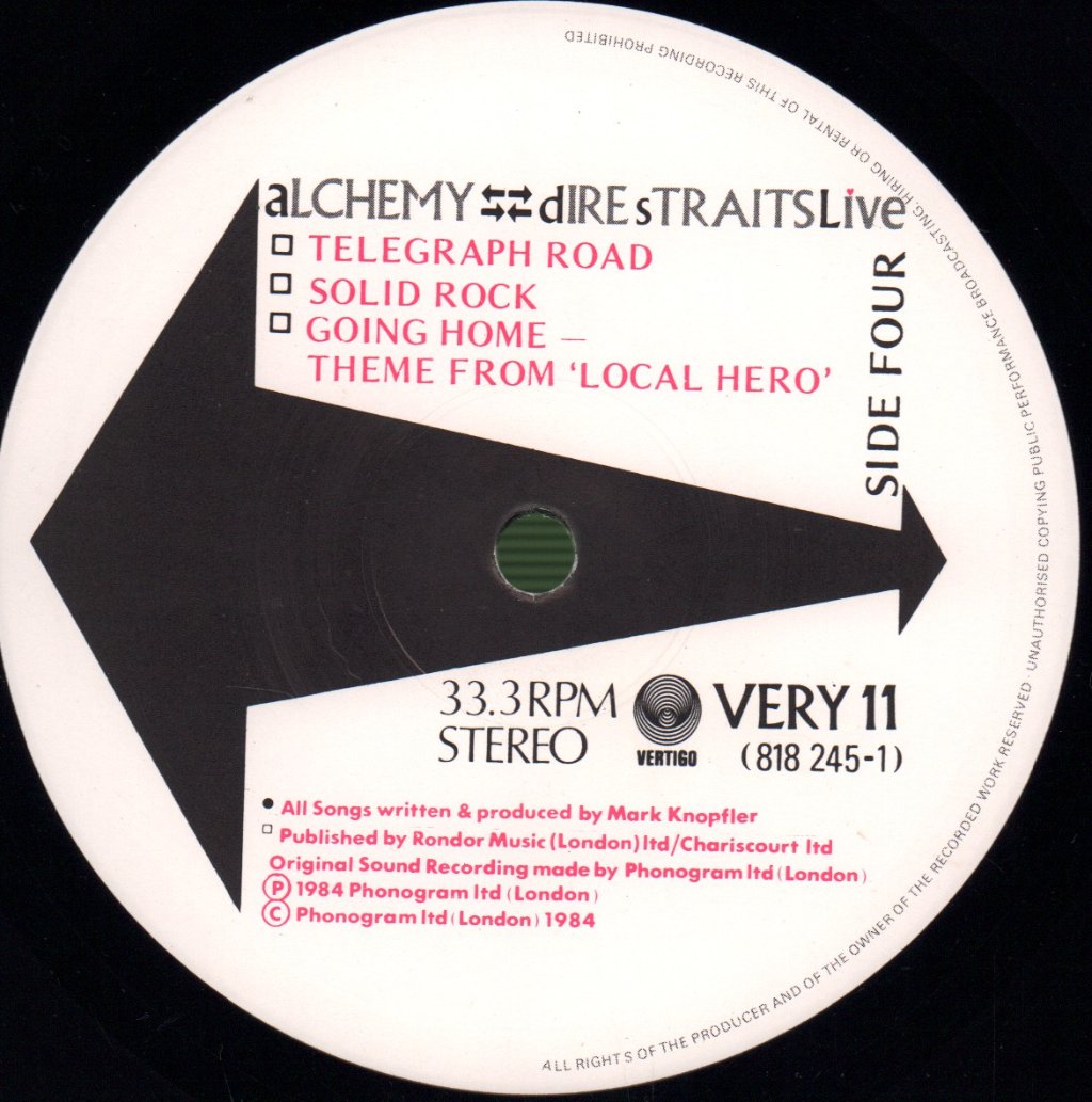 Dire Straits - Alchemy - Double Lp