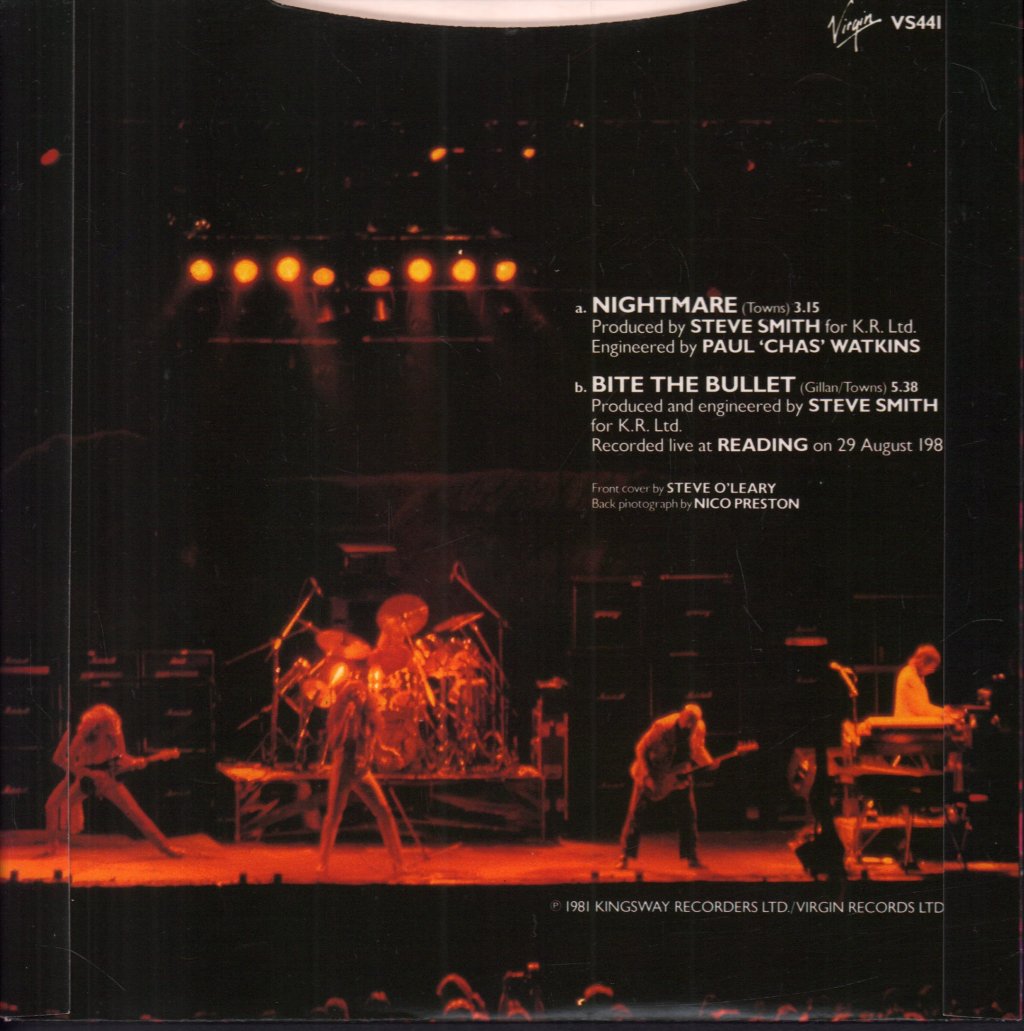 Gillan - Nightmare - 7 Inch