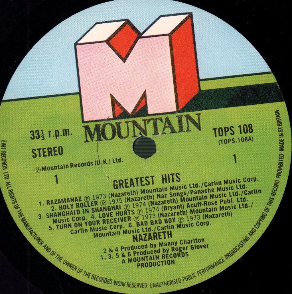 Nazareth - Greatest Hits - Lp