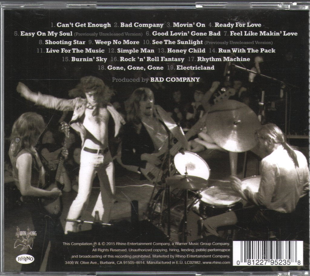 Bad Company - Rock 'n' Roll Fantasy The Very Best Of Bad Company - Cd