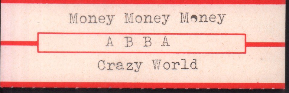 ABBA - Money Money Money - 7 Inch