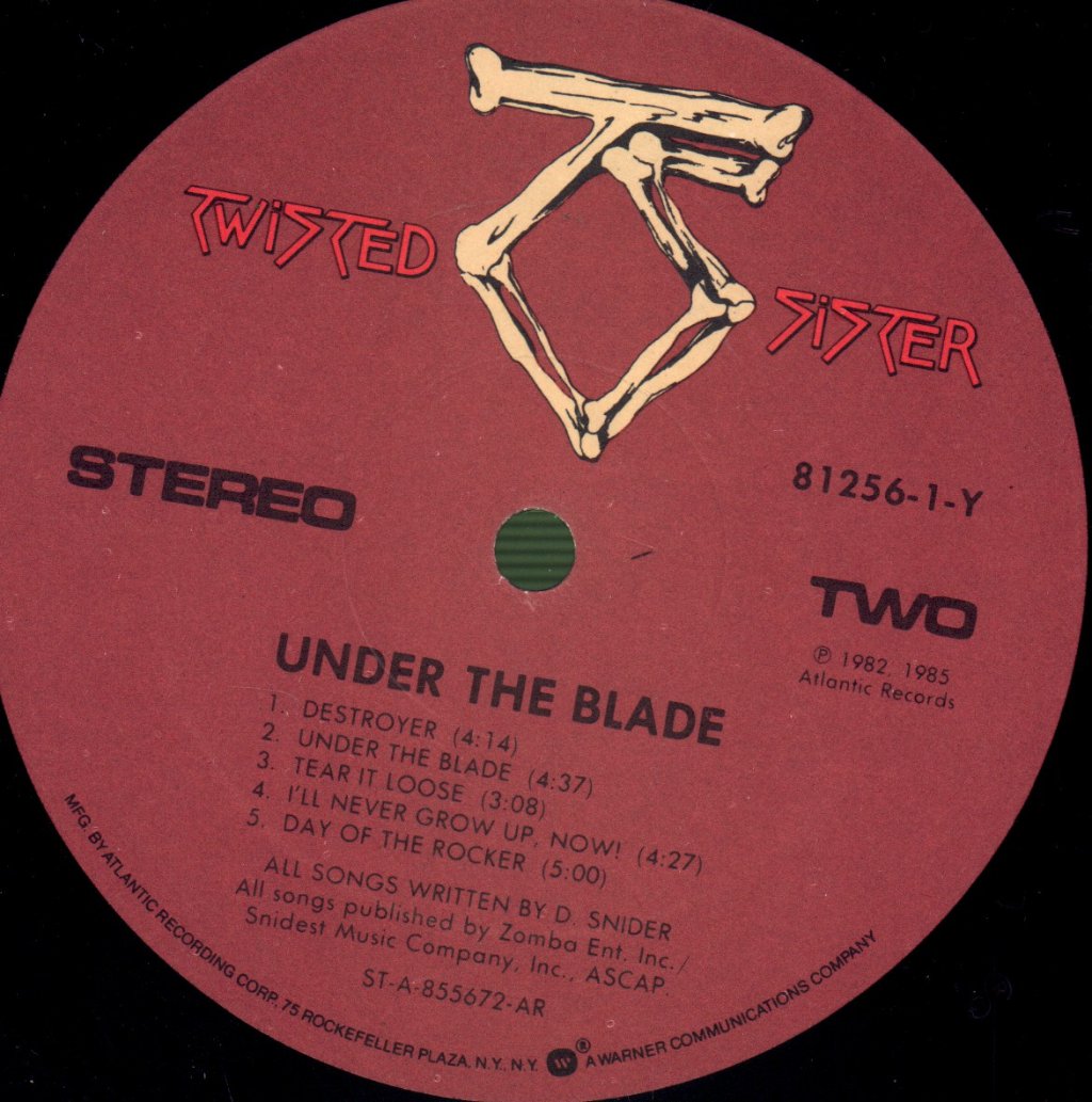 Twisted Sister - Under The Blade - Lp