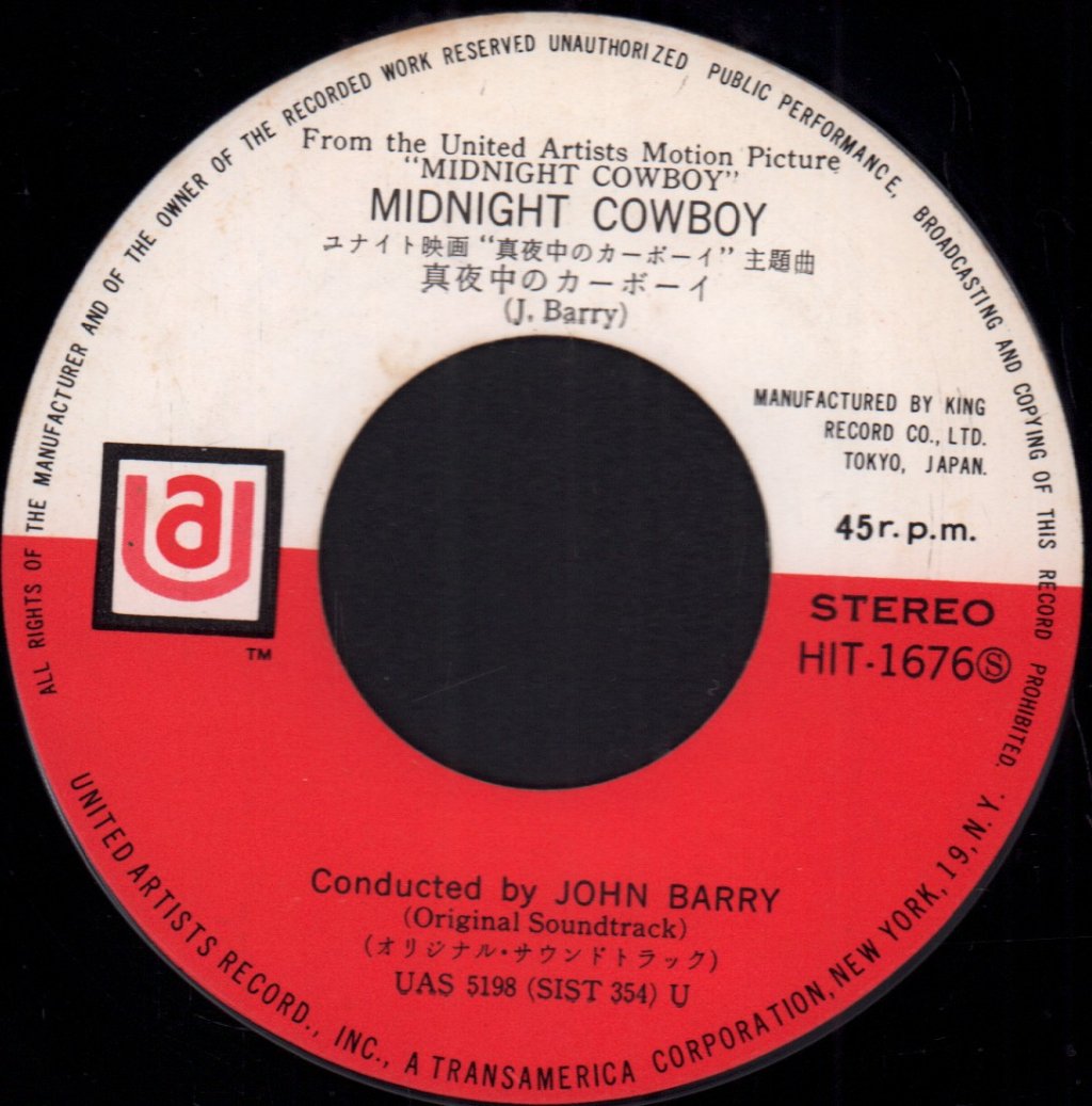 John Barry - Midnight Cowboy - 7 Inch