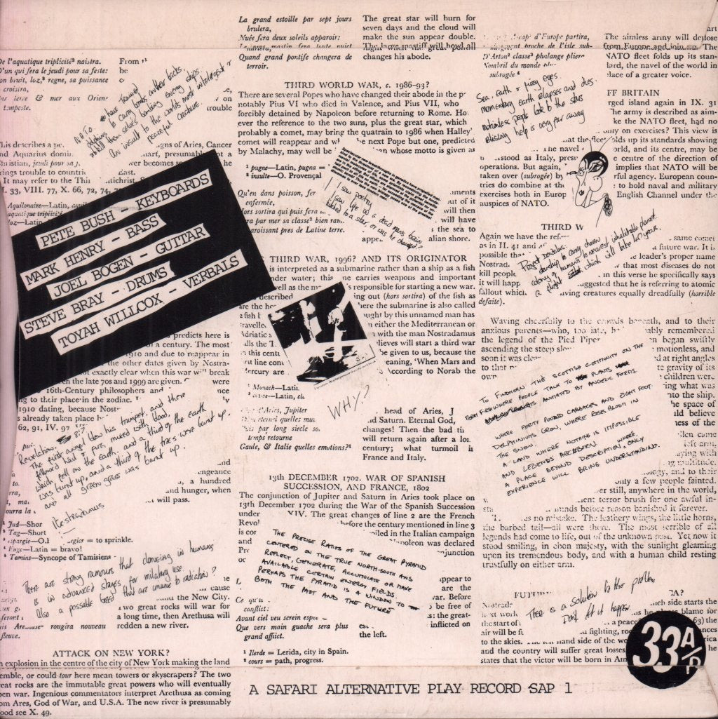 Toyah - Sheep Farming In Barnet - 7 Inch