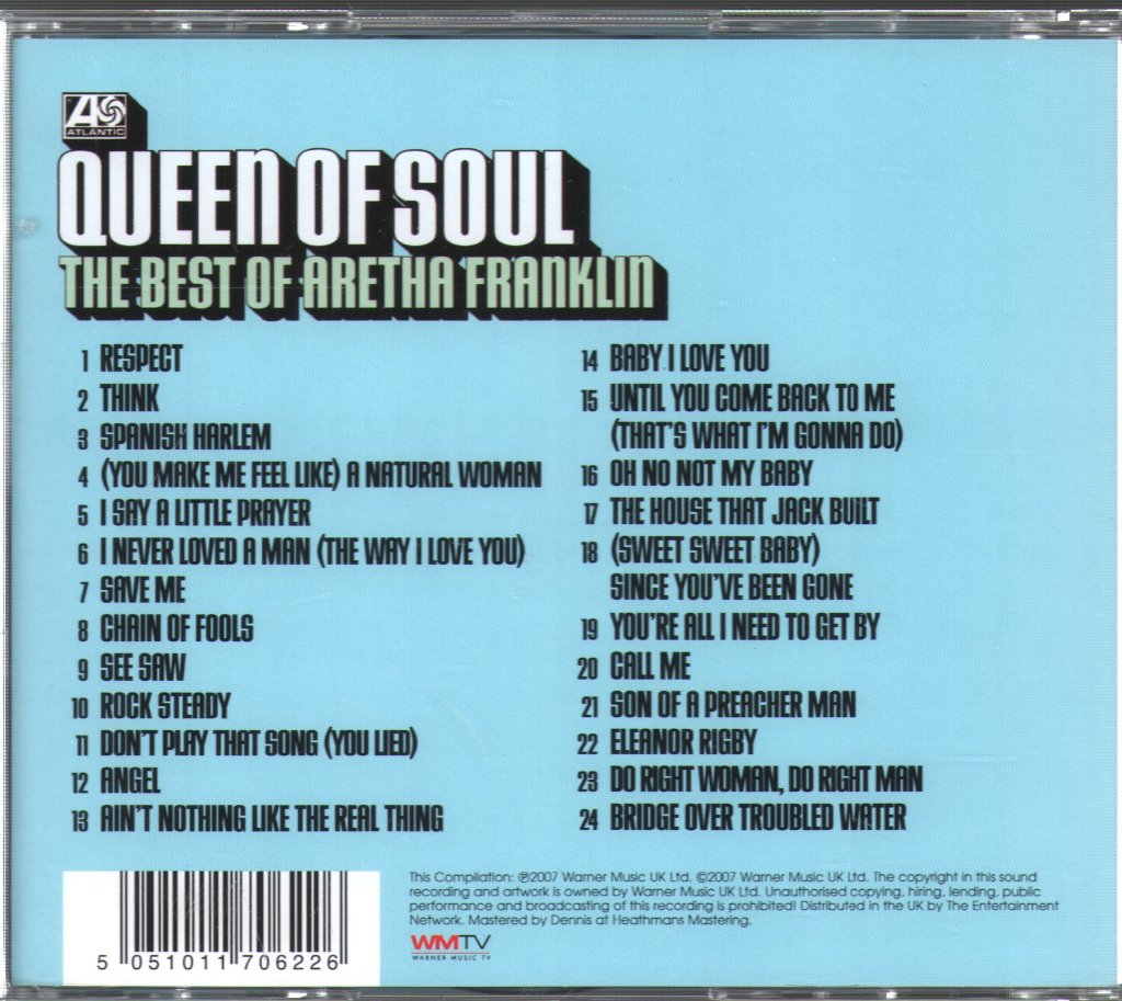 Aretha Franklin - Queen Of Soul - The Best Of Aretha Franklin - Cd