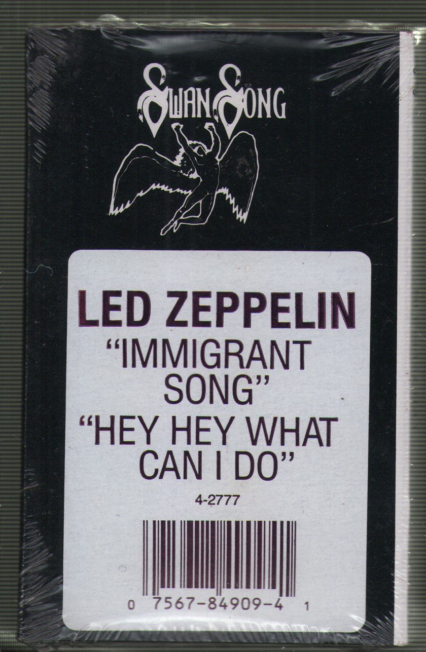 Led Zeppelin - Immigrant Song / Hey Hey What Can I Do - Cassette