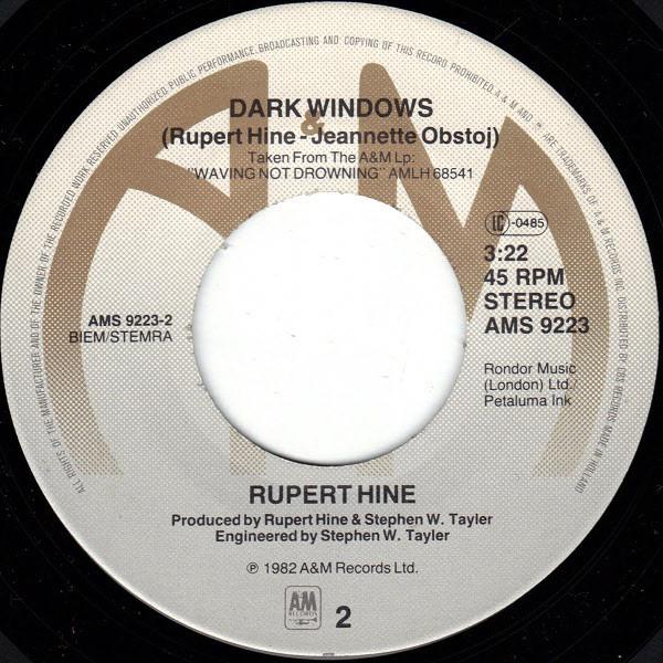Rupert Hine - Eleven Faces - 7 Inch