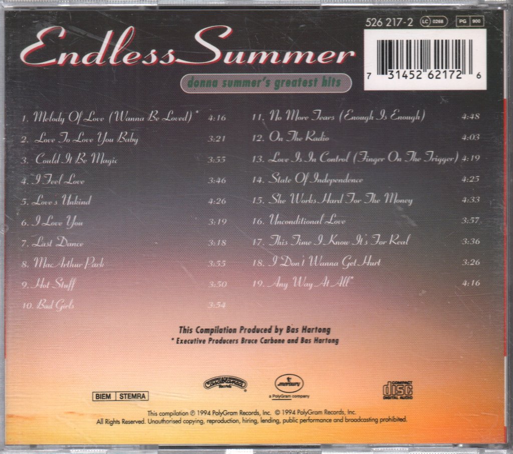 Donna Summer - Endless Summer - Cd