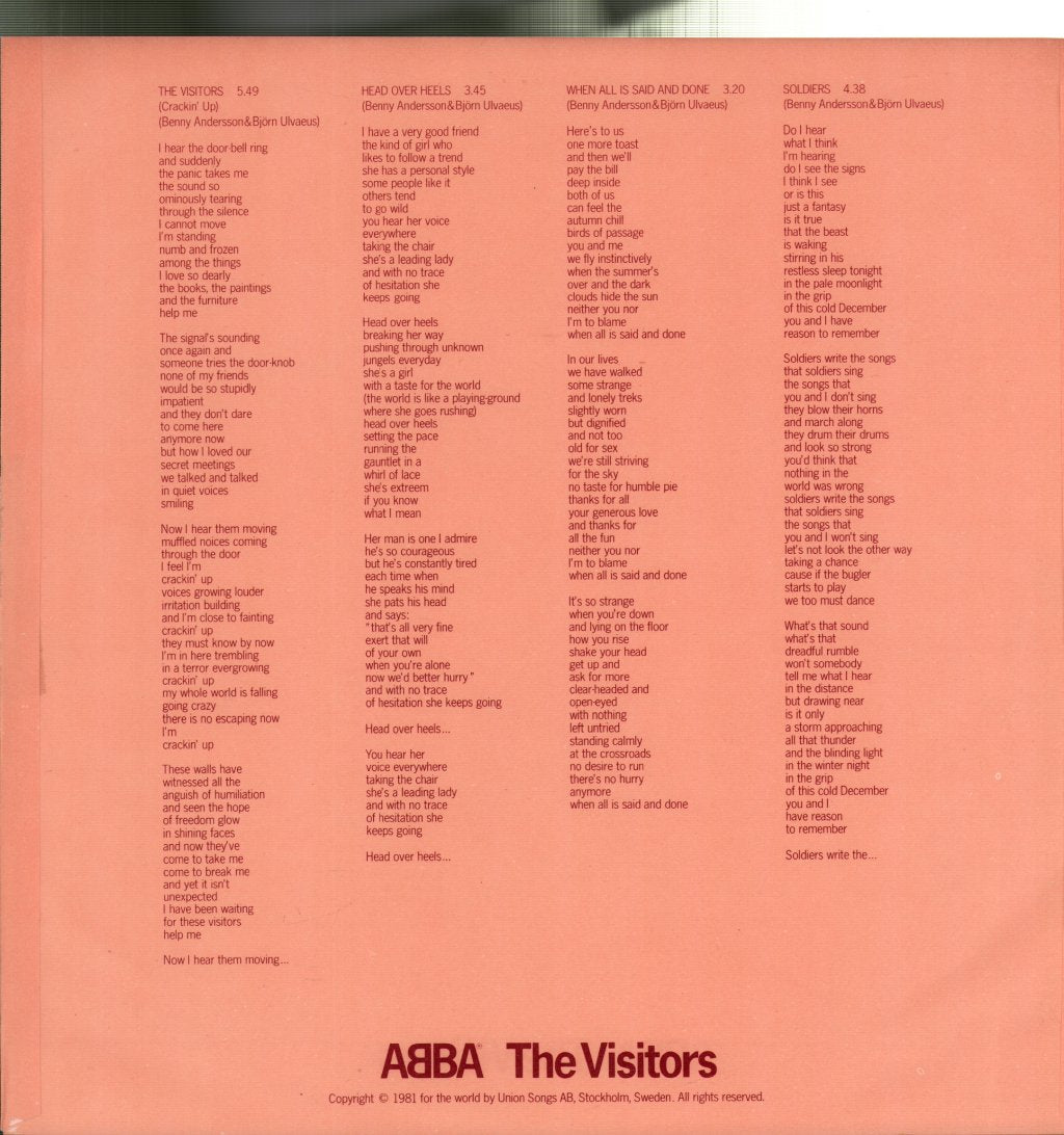 ABBA - Visitors - Lp