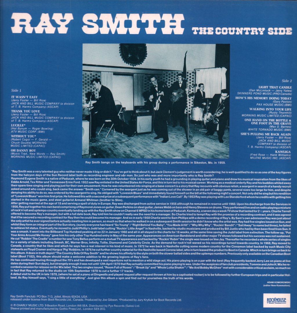 Ray Smith - Country Side - Lp