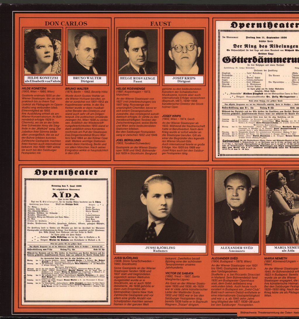 Various Artists - Wiener Staatsoper 1936 - Lp