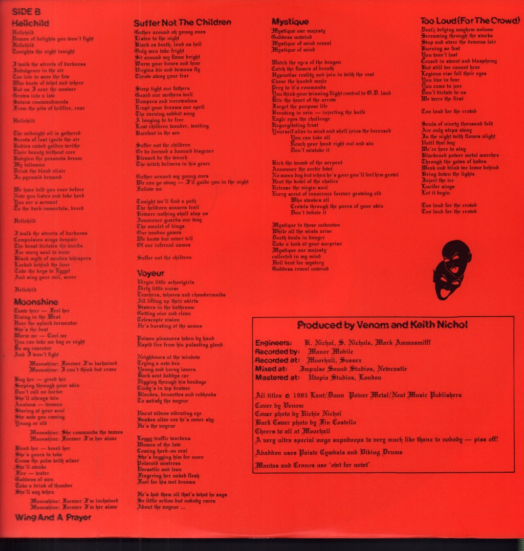 Venom (Metal Group) - Possessed - Lp