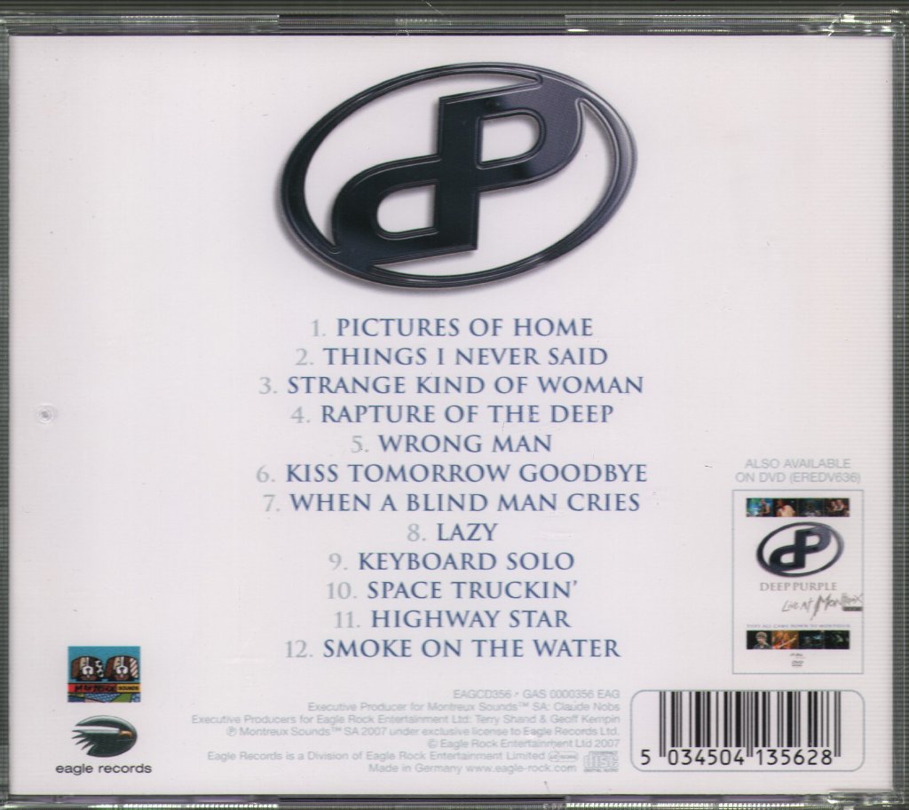 Deep Purple - Live At Montreux 2006 - They All Came Down To Montreux - Cd