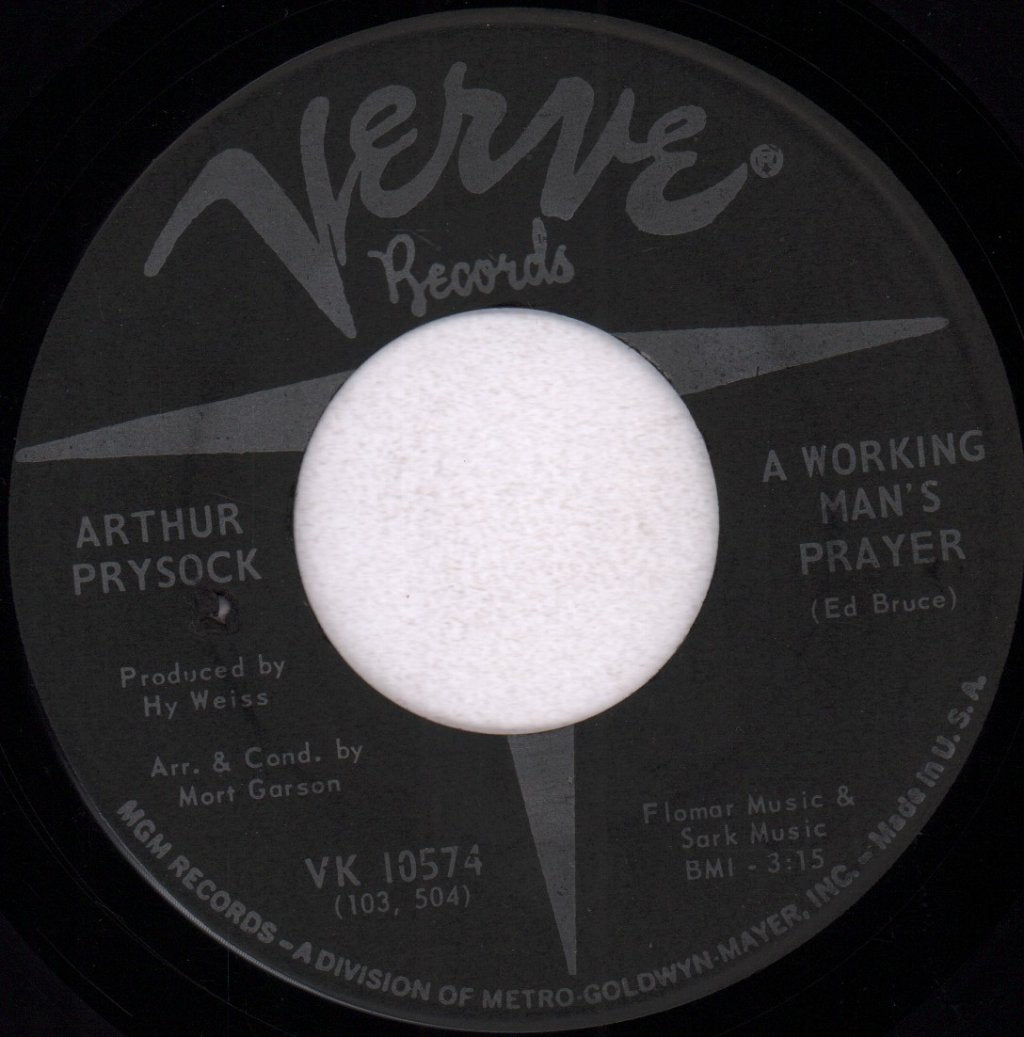 Arthur Prysock - A Working Man's Prayer - 7 Inch