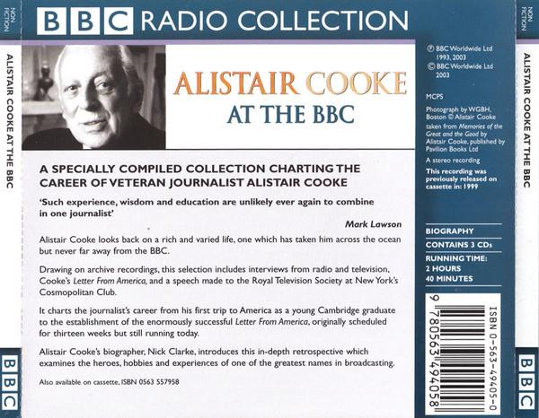 Alistair Cooke - Alistair Cooke At The BBC - Cd Set