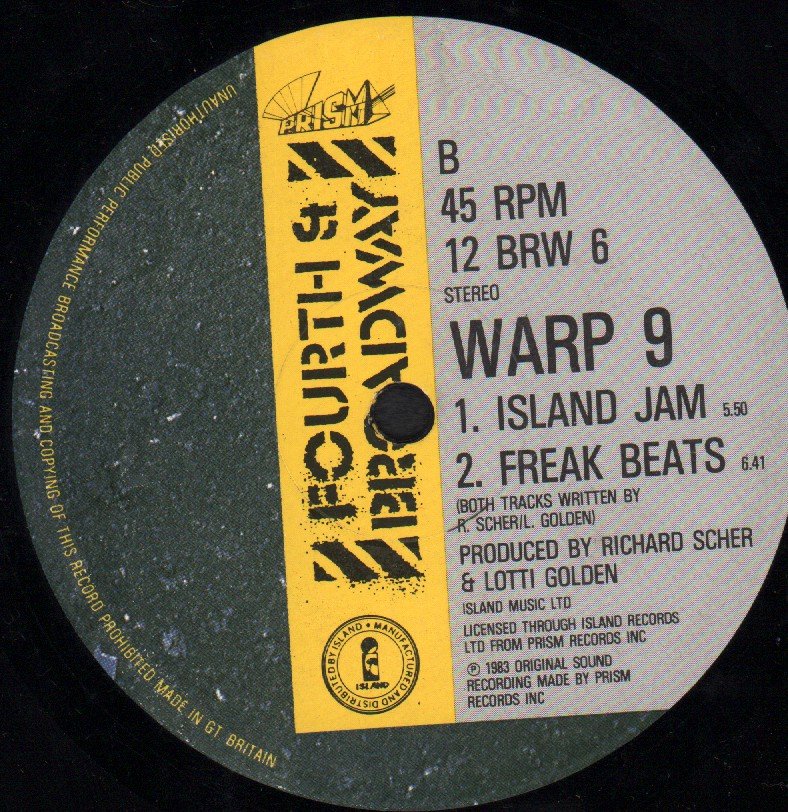 Warp 9 - No Man Is An Island - 12 Inch