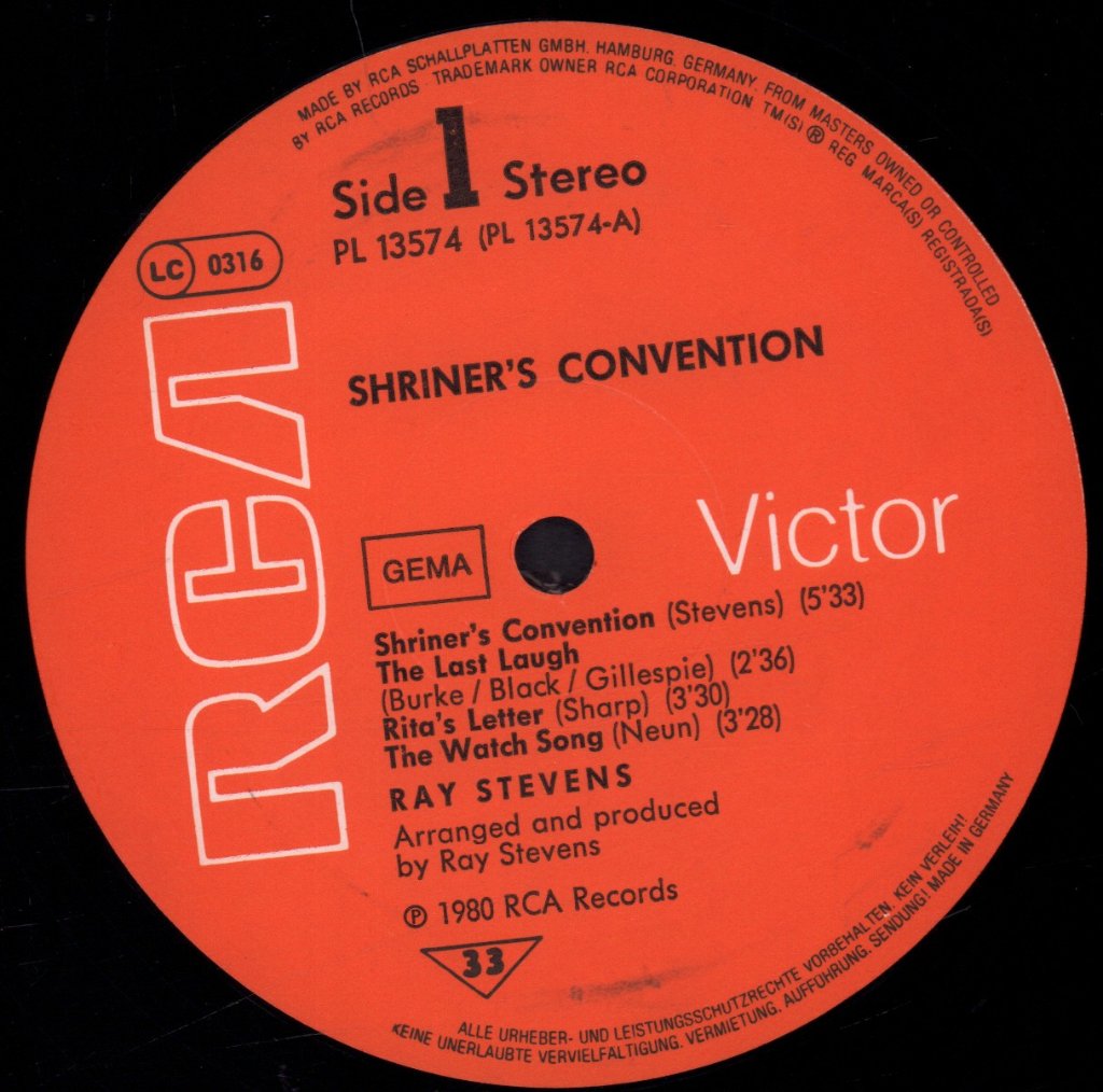 Ray Stevens - Shriner's Convention - Lp