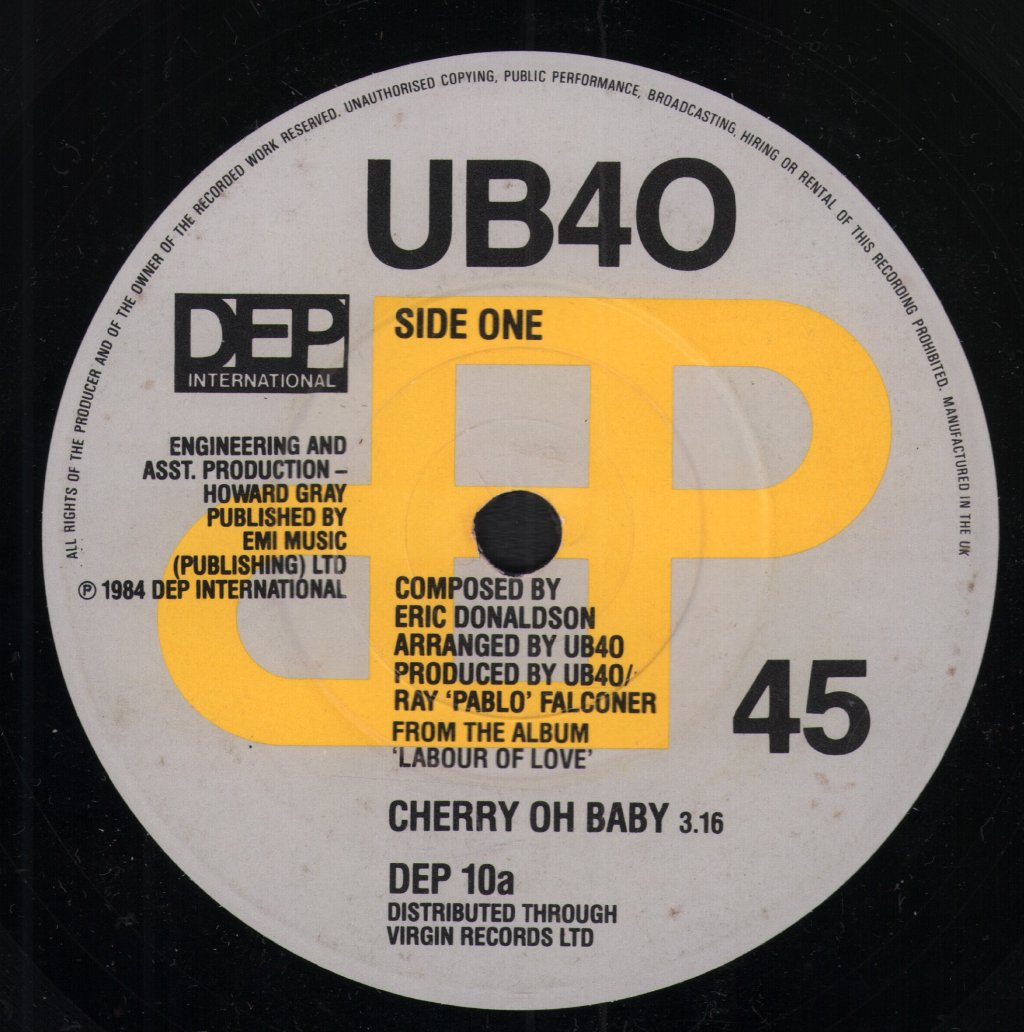 UB40 - Cherry Oh Baby - 7 Inch