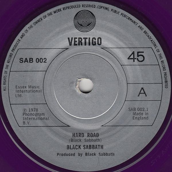 Black Sabbath - Hard Road - 7 Inch