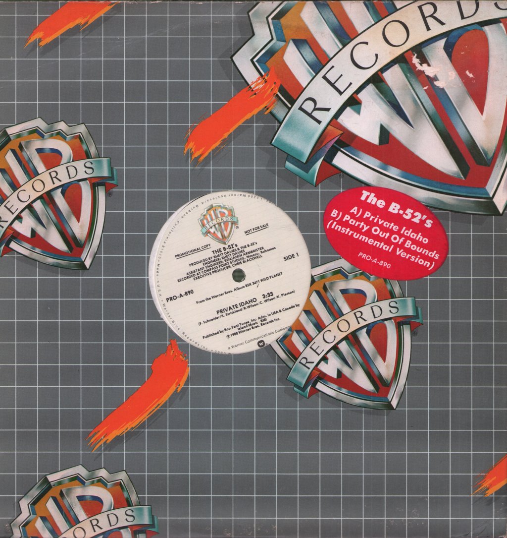 B-52's - Private Idaho - 12 Inch
