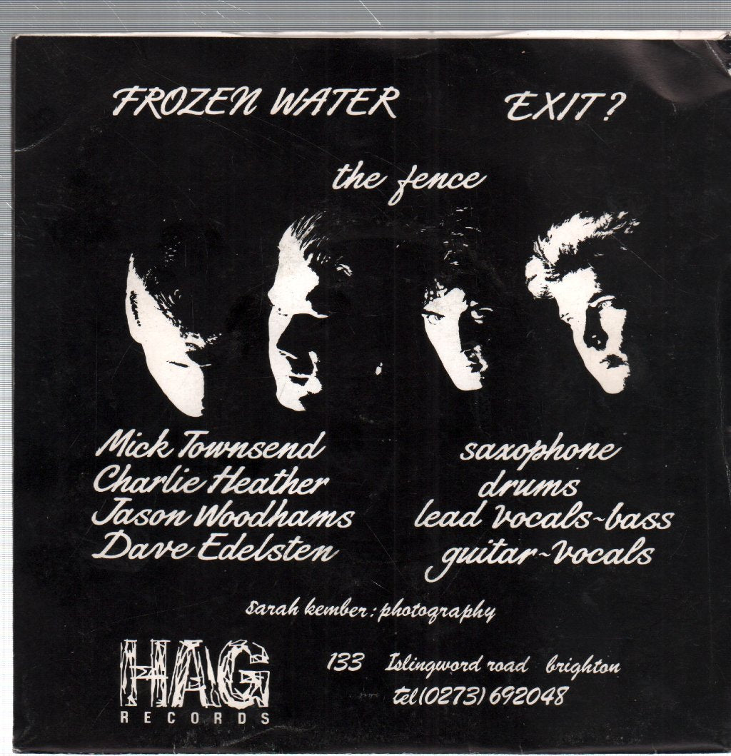 Fence (Pre Levellers Group) - Frozen Water - 7 Inch