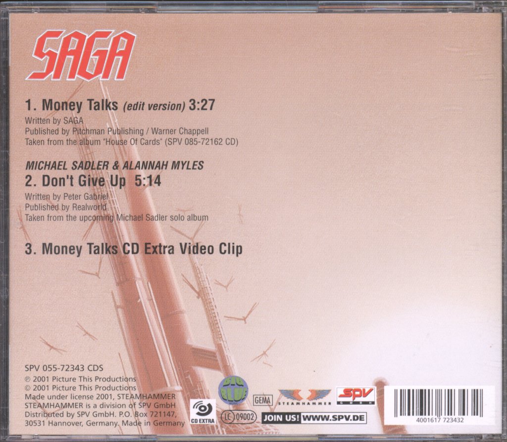 Saga - Money Talks - Cd
