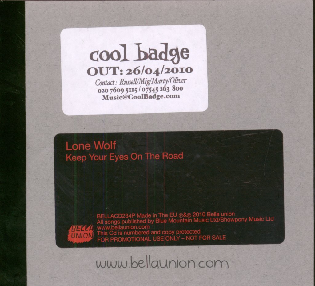 Lone Wolf (Indie) - Keep Your Eyes On The Road - Cd