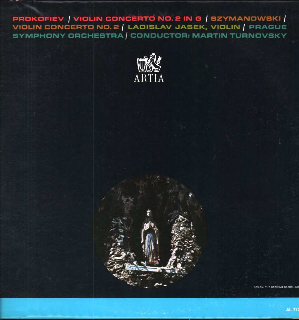 Ladislav Jasek / Prague Symphony Orchestra / Martin Turnovsky - Prokofiev - Violin Concerto No. 2 In G / Szymanowski - Violin Concerto No. 2 - Lp