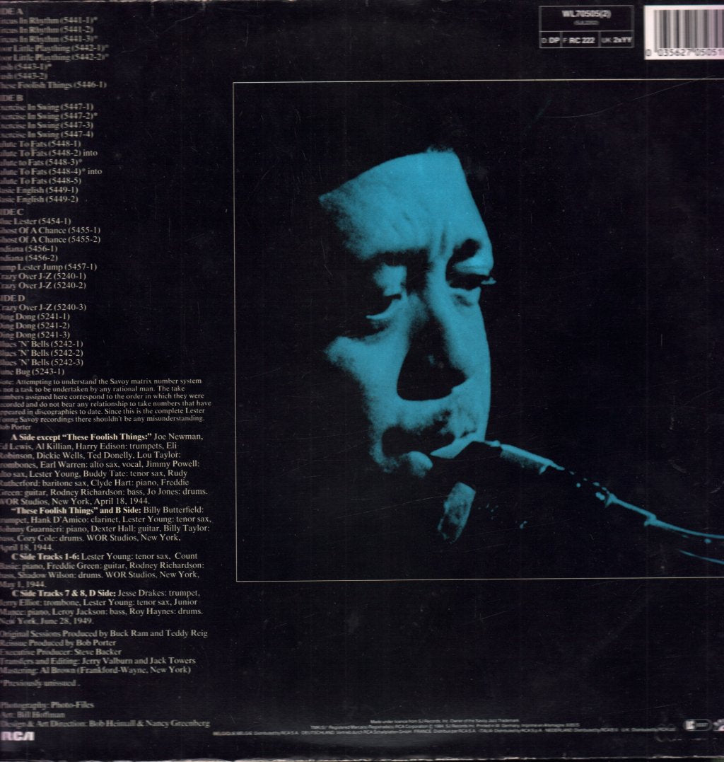 Lester Young - Pres/The Complete Savoy Recordings - Double Lp