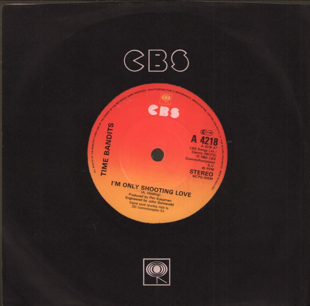 Time Bandits - I'm Only Shooting Love - 7 Inch