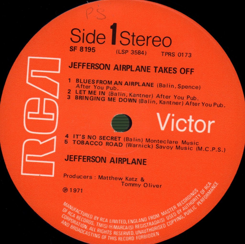 Jefferson Airplane - Takes Off - Lp