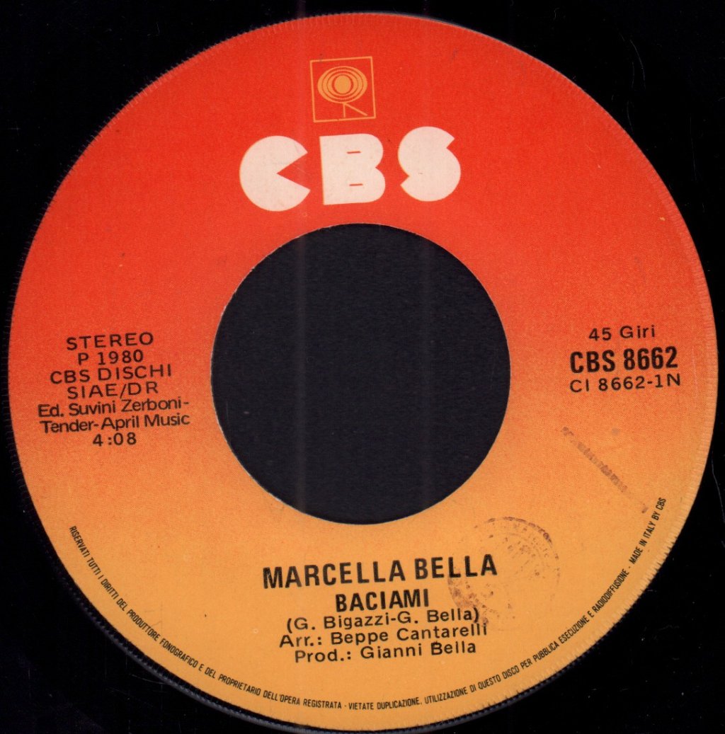 Marcella Bella - Baciami - 7 Inch