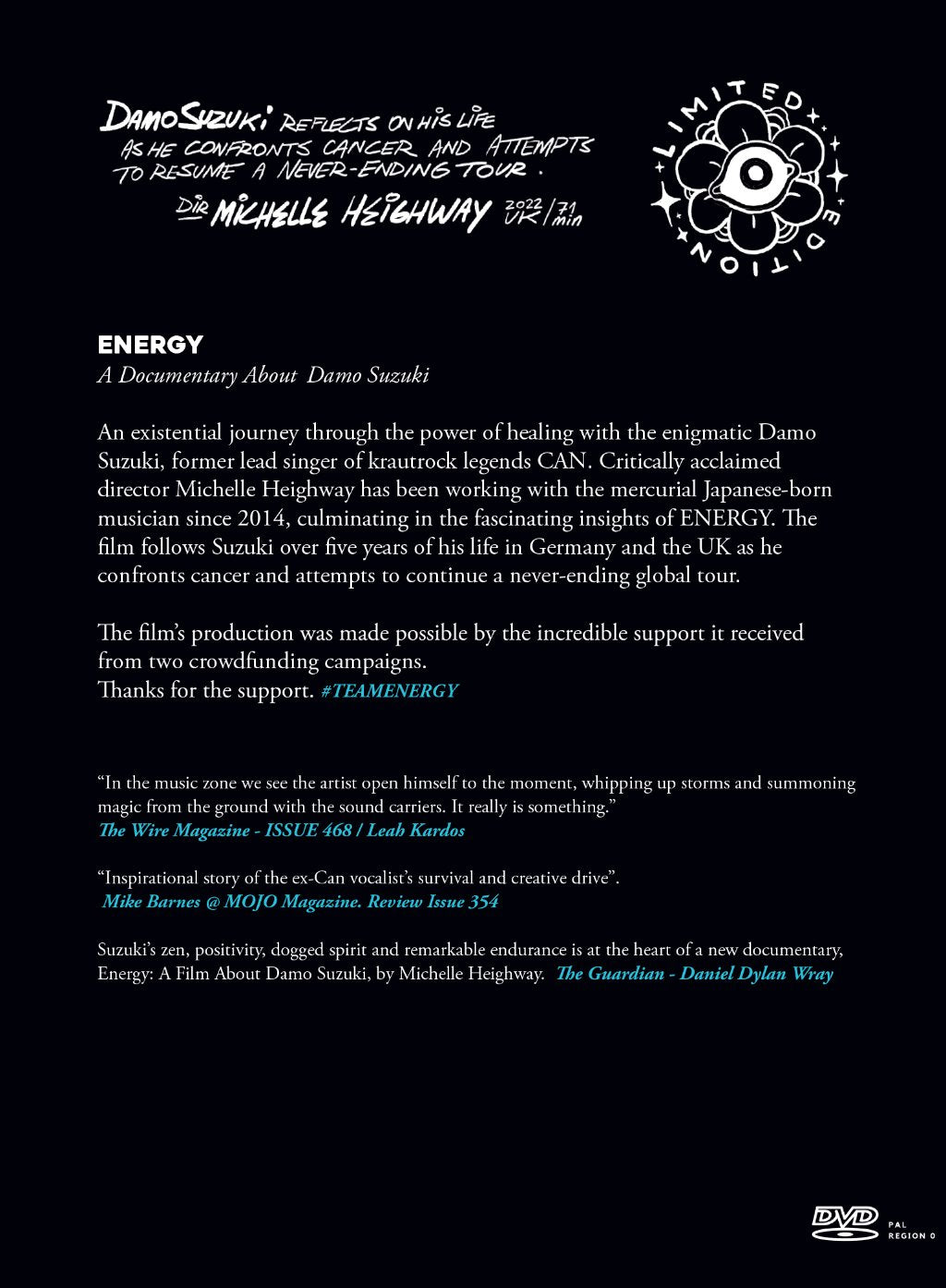 Damo Suzuki - Energy (A Documentary About Damo Suzuki) - Dvd