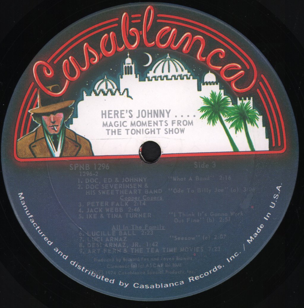 Various Artists - Here's Johnny.....Magic Moments From The Tonight Show - Lp