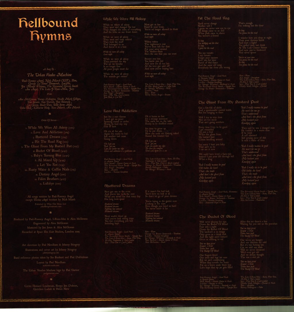 Urban Voodoo Machine - Hellbound Hymns - Lp