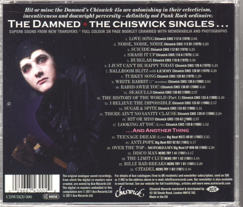 Damned - Chiswick Singles... And Another Thing - Cd