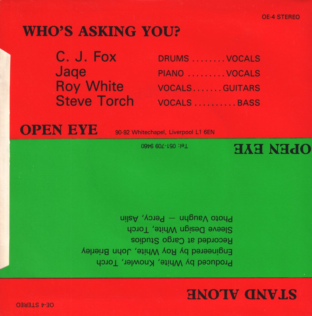 Roy White And Steve Torch - Who's Asking You - 7 Inch