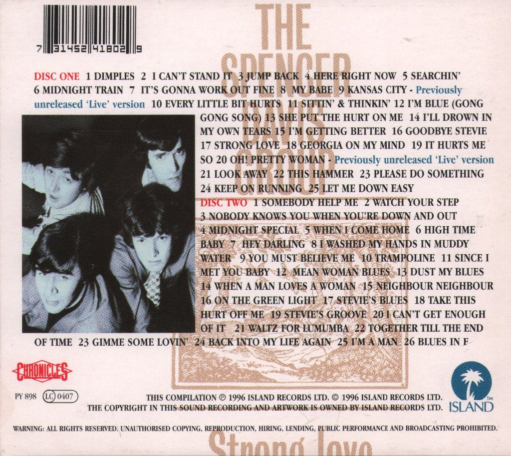 Spencer Davis Group - Eight Gigs A Week - The Steve Winwood Years - Double Cd
