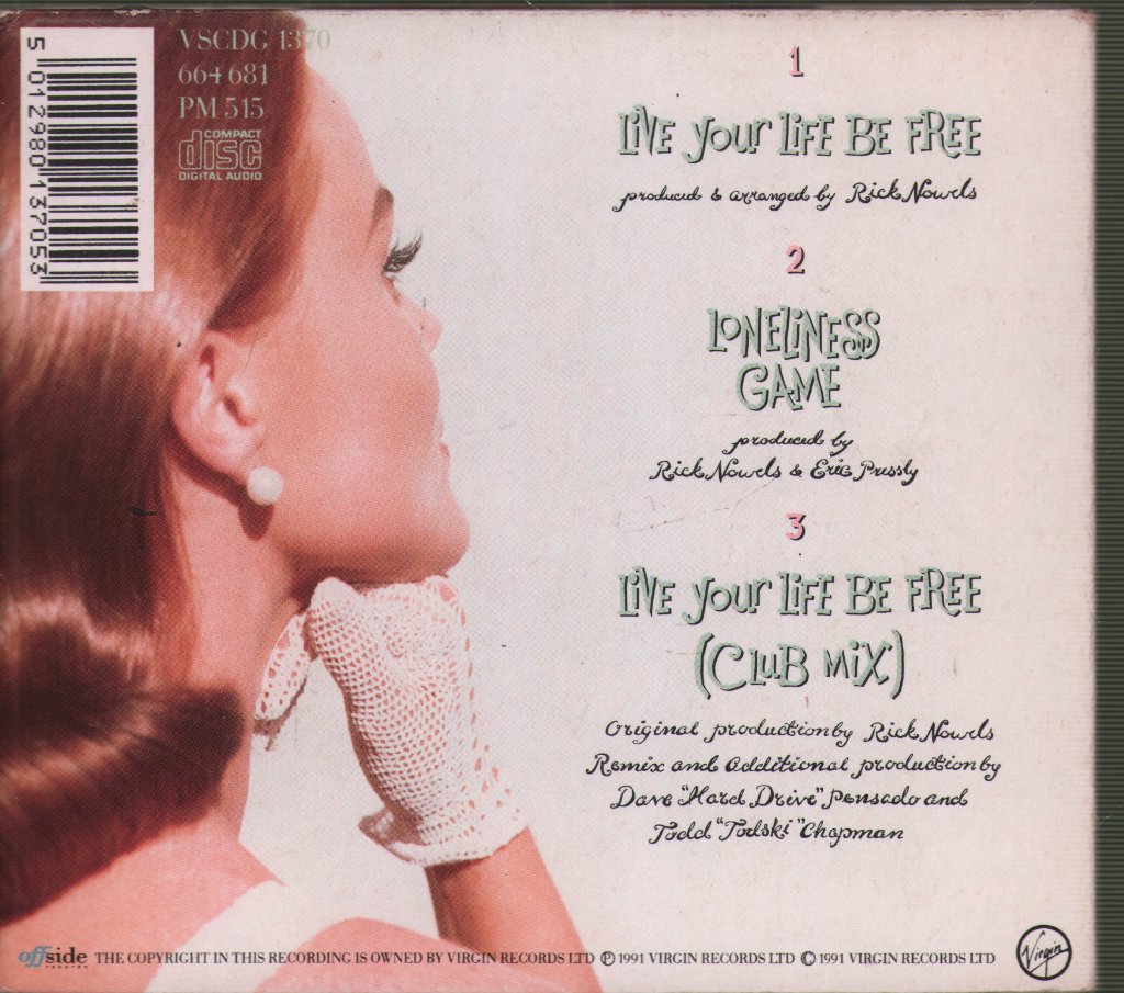 Belinda Carlisle - Live Your Life Be Free - Cd