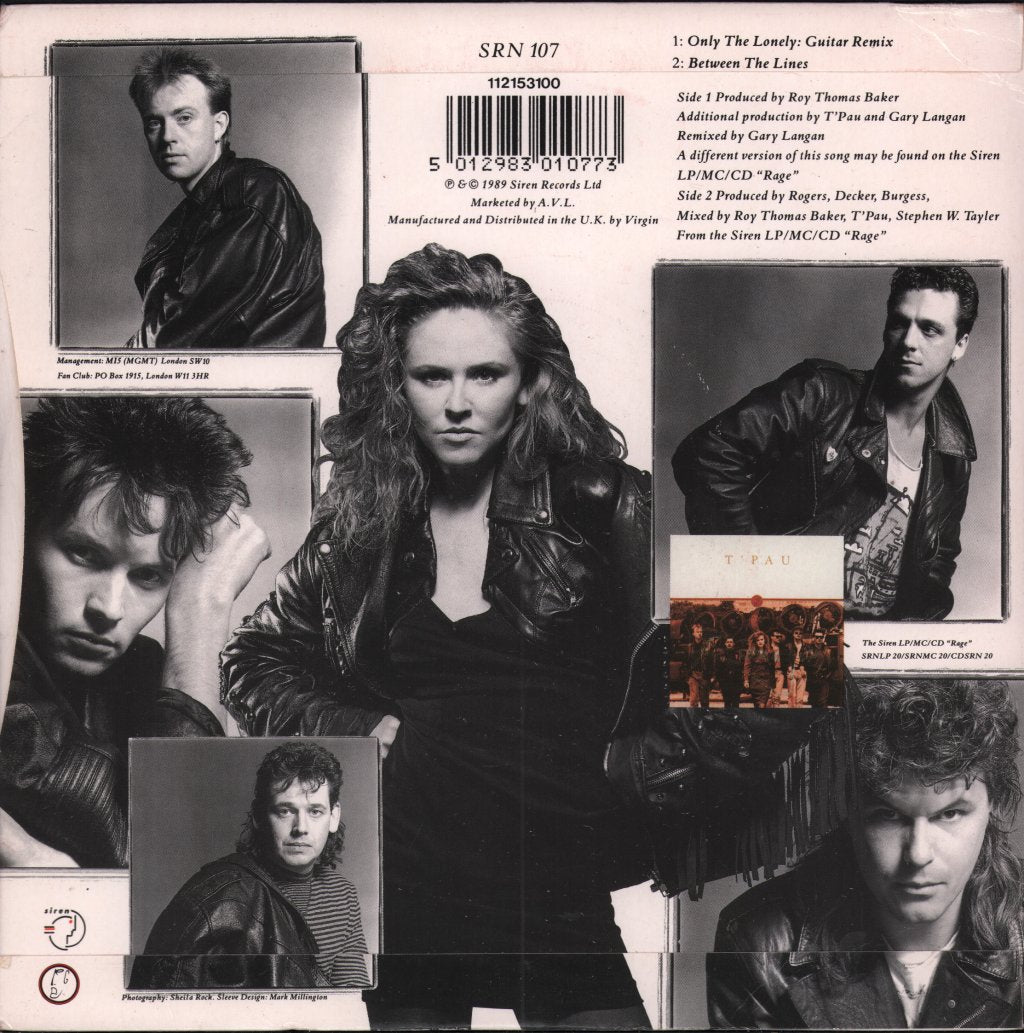 T'PAU - Only The Lonely - 7 Inch