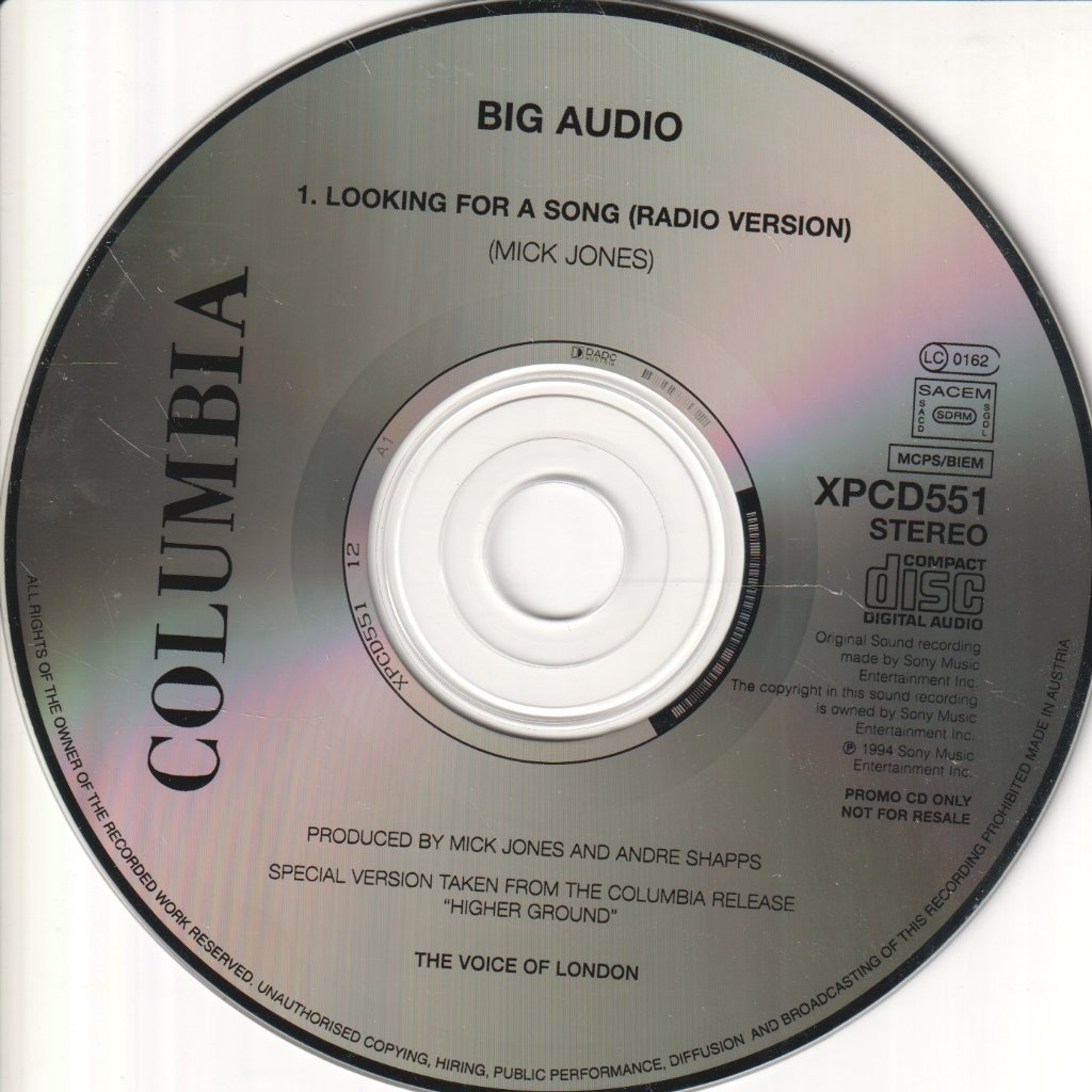 Big Audio - Looking For A Song - Cd